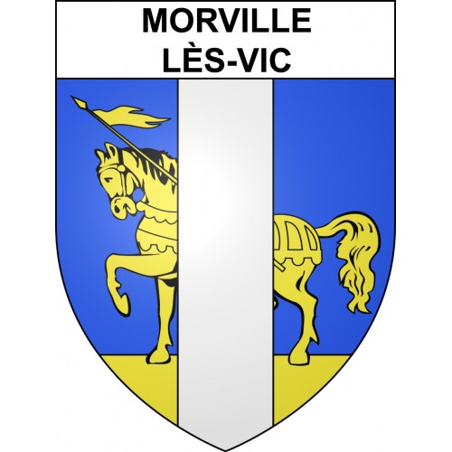 Morville lès Vic 57 ville sticker blason écusson autocollant adhésif eBay