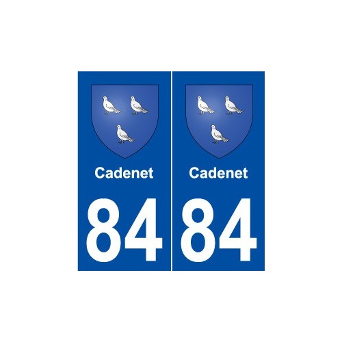 84 Cadenet blason autocollant plaque stickers ville