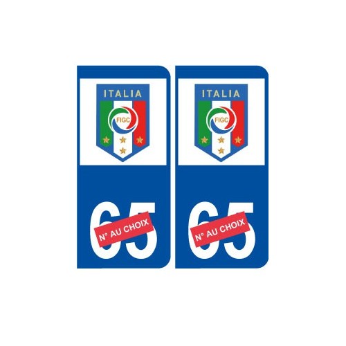 italie foot euro numéro choix autocollant plaque sticker