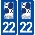 22 Saint-Quay-Portrieux logo stadt aufkleber typenschild aufkleber