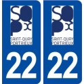 22 Saint Quay Portrieux logo city sticker, plate sticker