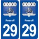 29 Roscoff blason  autocollant plaque stickers ville