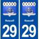 29 Roscoff blason  autocollant plaque stickers ville