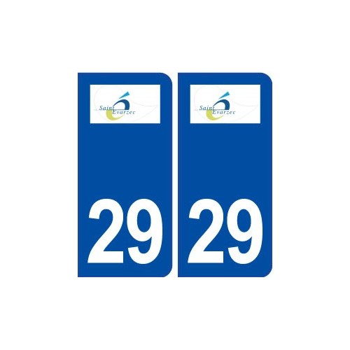 29 Saint-évarzec logo autocollant plaque immatriculation stickers ville