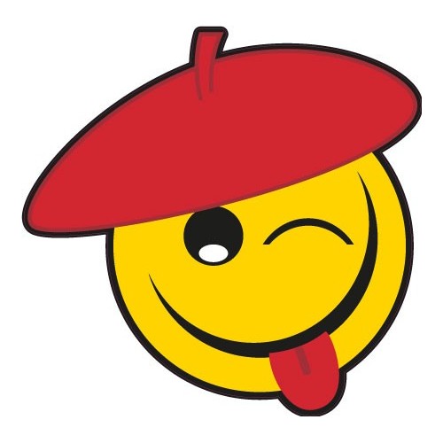 Autocollant Smiley emoticons stickers adhesif