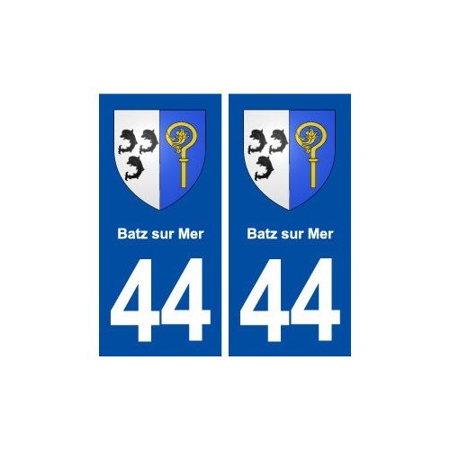 44  Batz sur Mer blason ville autocollant plaque stickers