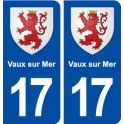 17 Vaux sur Mer blason ville autocollant plaque sticker