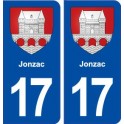 17 Jonzac wappen der stadt aufkleber typenschild aufkleber