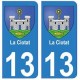 13 La-Ciotat ville autocollant plaque