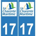 17 CG Charente-Maritime aufkleber plakette ez sticker