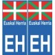 EH Basque sticker auto autocollant plaque