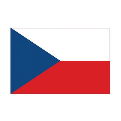 Autocollant Drapeau Czech République Tchèque sticker flag