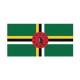 Autocollant Drapeau Dominica Dominique sticker flag