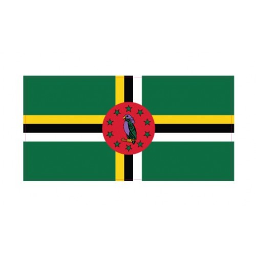 Autocollant Drapeau Dominica Dominique sticker flag