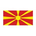 Autocollant Drapeau Macedonia Macédoine sticker flag