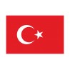 Autocollant Drapeau Turkey Turquie sticker flag