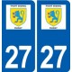 27 Le Thuit-Signol logo autocollant plaque stickers ville