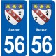 56 Surzur blason autocollant plaque stickers ville