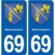 69 Sainte-Consorce blason autocollant plaque stickers ville