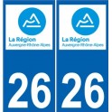 26 Drôme aufkleber platte neue logo 3 aufkleber