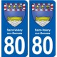 80 Saint-Valery-sur-Somme blason autocollant plaque stickers ville