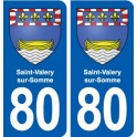 80 Saint-Valery-sur-Somme wappen aufkleber typenschild aufkleber stadt