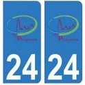 24 Perigueux-logo-aufkleber-plakette-wappen-wappen-sticker abteilung