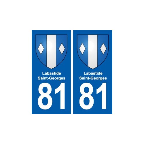 81 Labastide-Saint-Georges blason autocollant plaque stickers ville