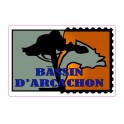 Adesivo bacino di Arcachon patch adesivi adesivo logo 1