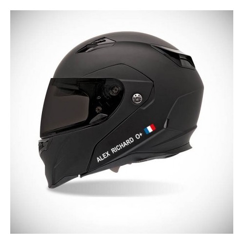 Autocollant pour casque de moto sticker Identité - couleur sticker personnalisé