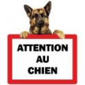 sticker logo 4 beware of dog shepherd sticker adhesive