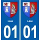 01 Ceyzériat logo ville autocollant plaque sticker