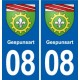 08 Renwez logo ville autocollant plaque stickers