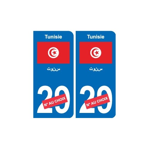 Tunisia تونس adesivo dipartimento adesivo targa di immatricolazione auto  adesivo tutti i media