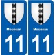 11 Palaja blason ville autocollant plaque stickers