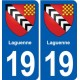 19 Seilhac blason ville autocollant plaque sticker