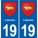 19 Seilhac blason ville autocollant plaque sticker