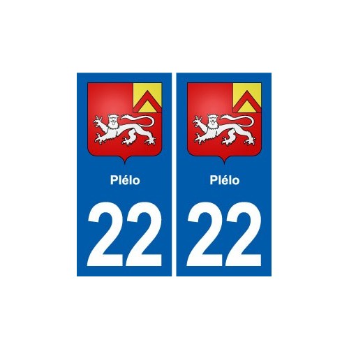 22 Plancoët blason ville autocollant plaque sticker