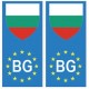 Bulgarie europe drapeau Autocollant