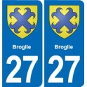 27 Léry blason autocollant plaque stickers ville