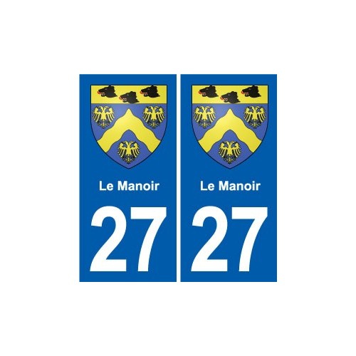 27 Léry blason autocollant plaque stickers ville