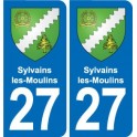 27 Léry blason autocollant plaque stickers ville