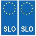 Slovenia Slovenija europa adesivo piastra