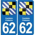 62 Coulogne blason autocollant plaque stickers ville