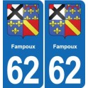 62 Coulogne blason autocollant plaque stickers ville