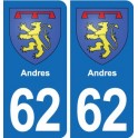 62 Coulogne blason autocollant plaque stickers ville