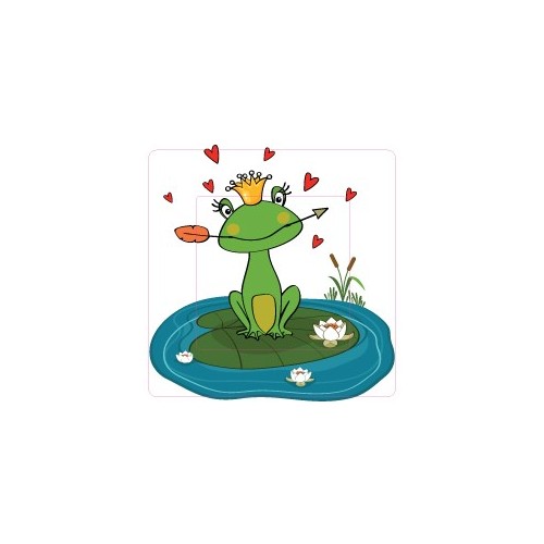 Princesse grenouille sticker autocollant interrupteur