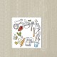 Collection de chef sticker autocollant interrupteur