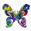 Sticker Butterfly graffiti butterfly sticker adhesive