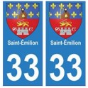 33 Saint-Emilion aufkleber platte wappen wappen sticker-abteilung